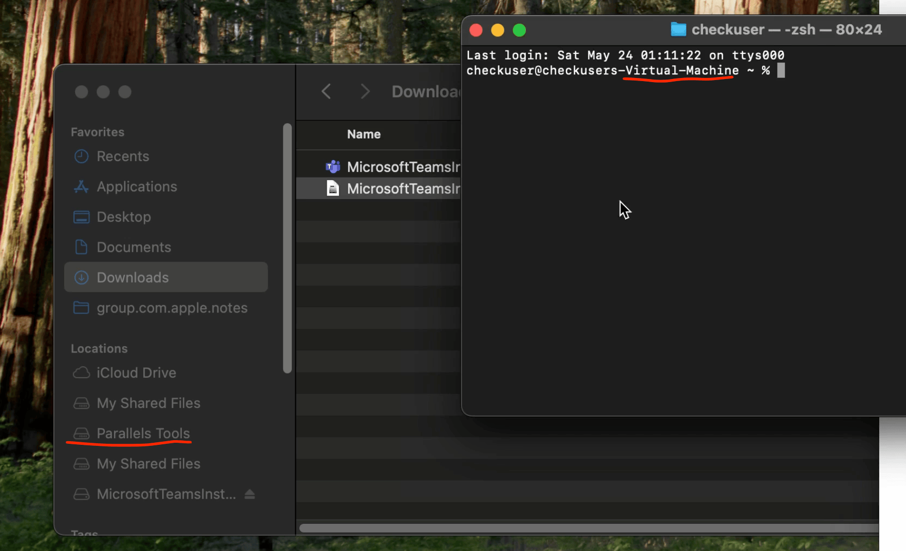 screenshot from their install video