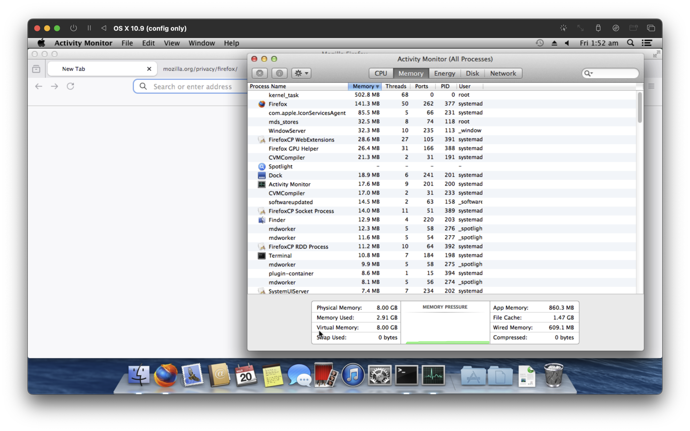 Enough system resources