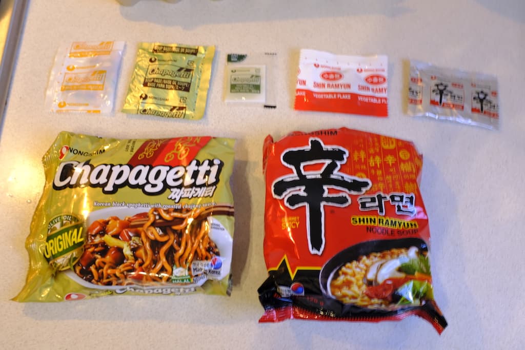 Noodle Mix 1: Chapagetti and Shin Ramyun